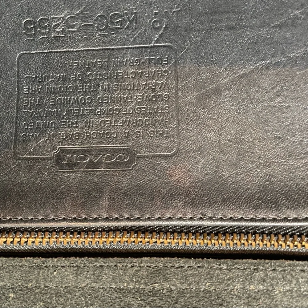 COACH VINTAGE USA BLACK TURN LOCK LEATHER SHOULDER BAG CROSSBODY PURSE WILLIS - Picture 4 of 6